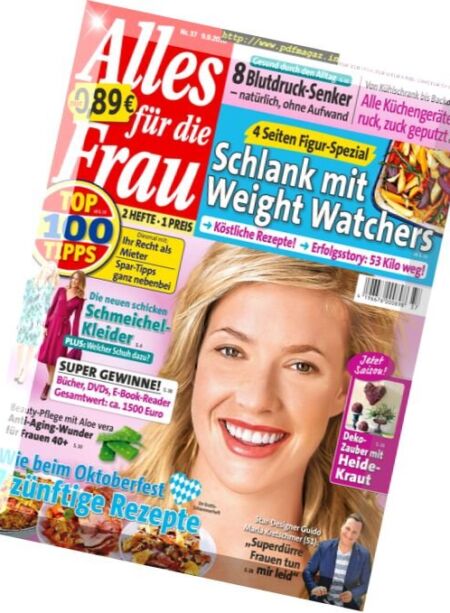 Alles fur die Frau – 9 September 2016 Cover