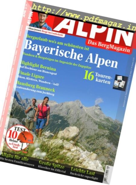 Alpin Das Bergmagazin – August 2016 Cover