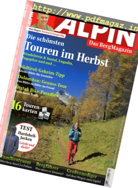 Alpin – Oktober 2016 Cover