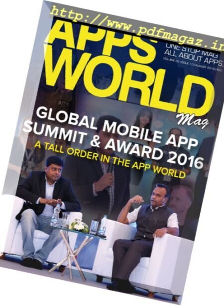 Apps World Mag – August 2016 Cover