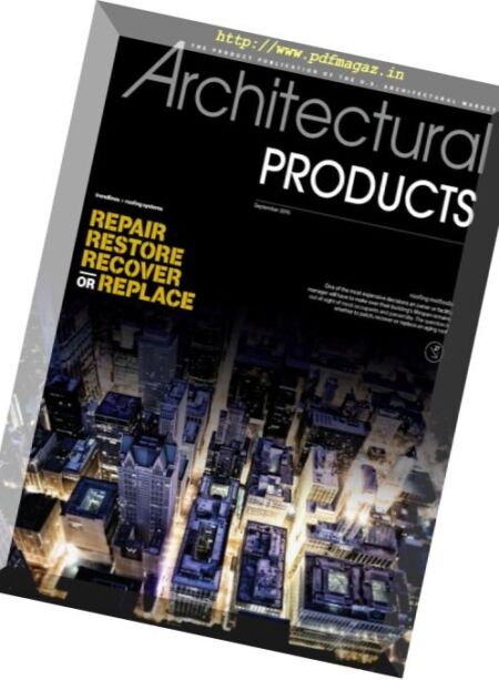 Architectural Products – September 2016 Cover