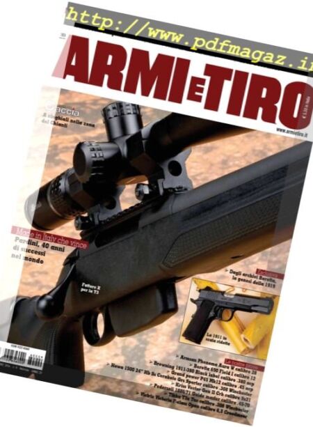 Armi e Tiro – Settembre 2016 Cover