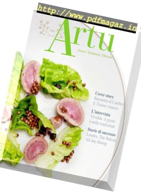 Artu – Ottobre 2016 Cover