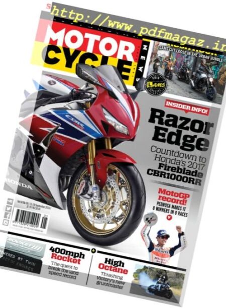 Australian Motorcycle News – 15 September 2016 Cover