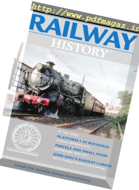 Australian Railway History – July 2016 Cover