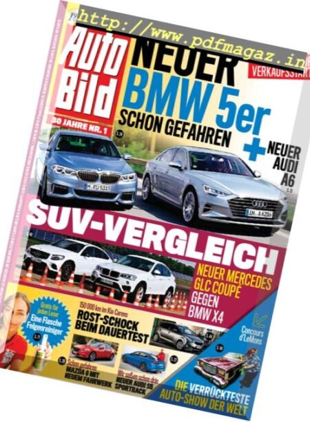 Auto Bild – 9 September 2016 Cover