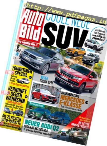 Auto Bild Germany – 16 September 2016 Cover