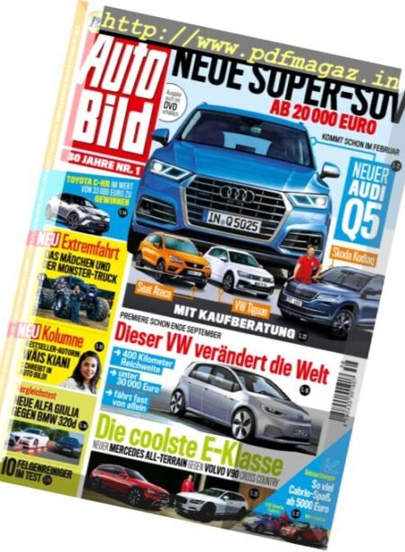 Auto Bild Germany – 23 September 2016 Cover
