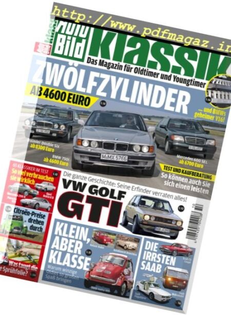 Auto Bild Klassik – Oktober 2016 Cover