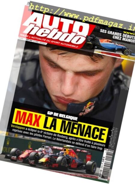 Auto Hebdo – 31 Aout 2016 Cover