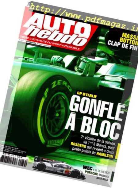 Auto Hebdo – 7 Septembre 2016 Cover