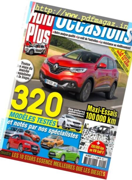 Auto Plus Occasions – Automne 2016 Cover