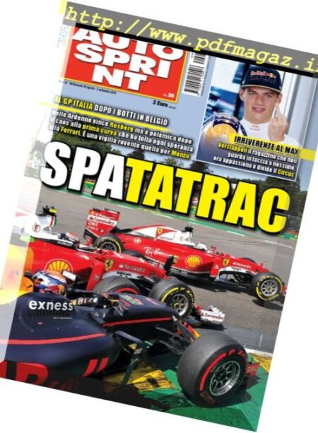 Auto Sprint – 30 Agosto 2016 Cover
