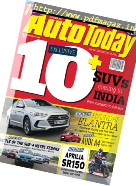 Auto Today – September 2016 Cover