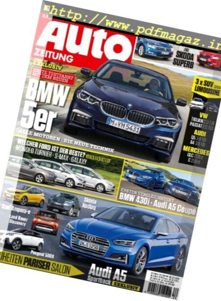 Auto Zeitung – 7 September 2016 Cover