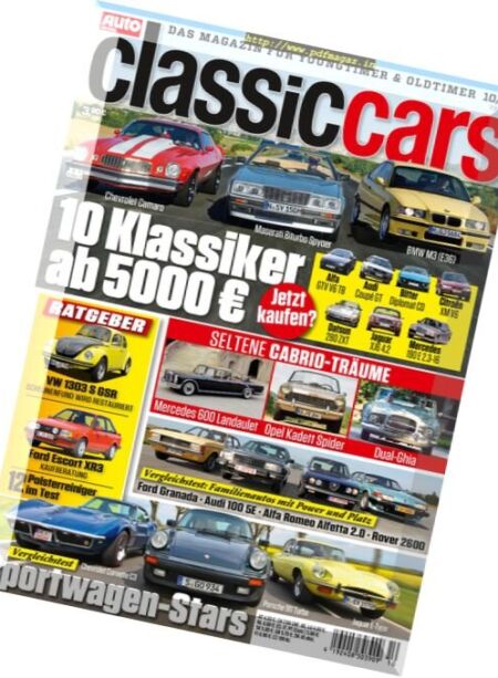 Auto Zeitung Classic Cars – Oktober 2016 Cover