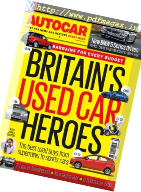 Autocar UK – 7 September 2016 Cover
