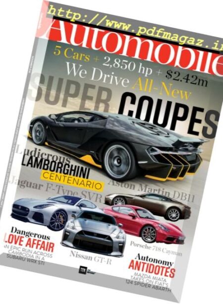 Automobile USA – November 2016 Cover