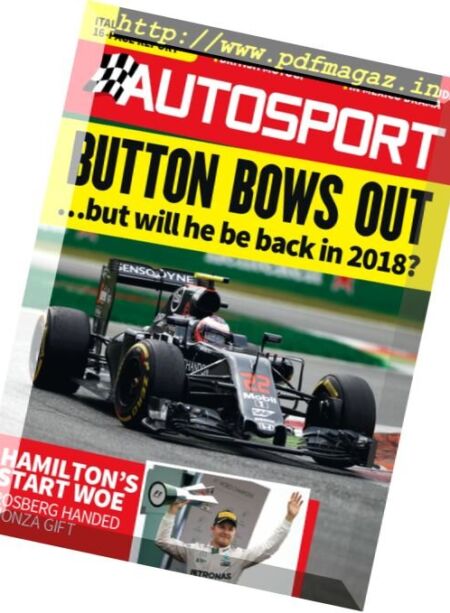 Autosport – 8 September 2016 Cover