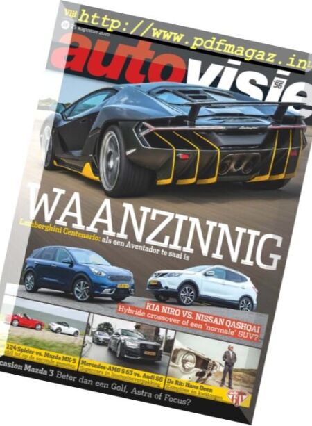 Autovisie – 25 Augustus 2016 Cover