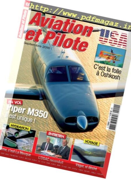 Aviation et Pilote – Septembre 2016 Cover