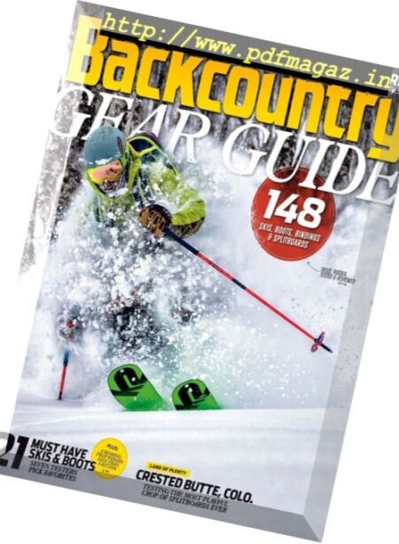 Backcountry Magazine – September 2016 Cover