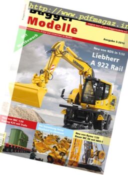 Baggermodelle – Nr.5, 2016