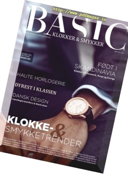 Basic Klokker & Smykker – Nr.2, 2016 Cover