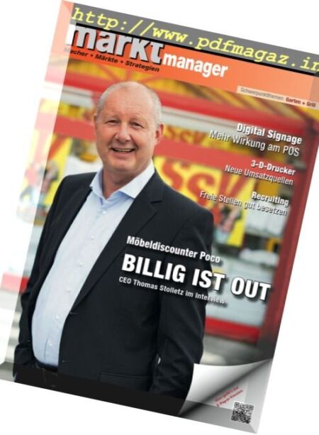 Bau Markt Manager – September 2016 Cover