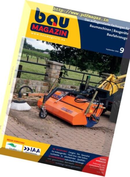 Baumagazin – September 2016 Cover