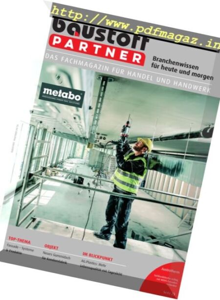 Baustoff Partner – September 2016 Cover