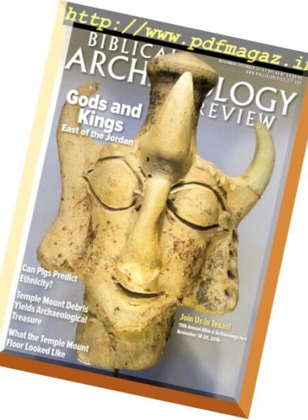 Biblical Archaeology Review – November-December 2016 Cover
