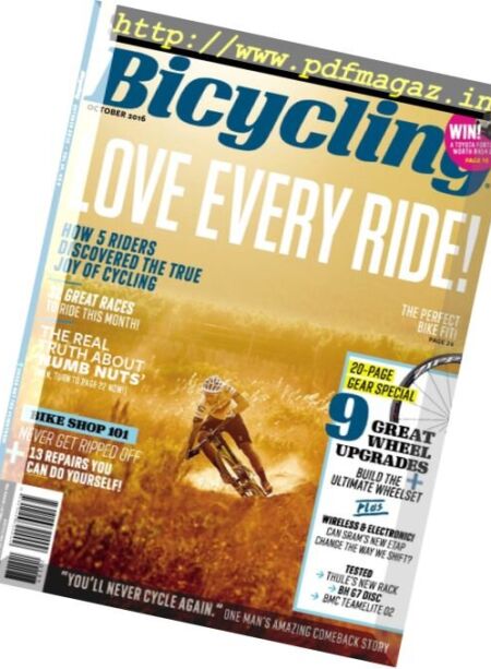 Bicycling South Africa – October 2016 Cover