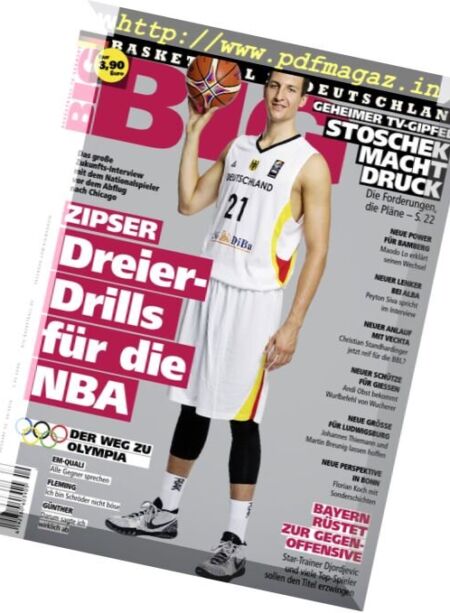BIG – Basketball in Deutschland – September 2016 Cover