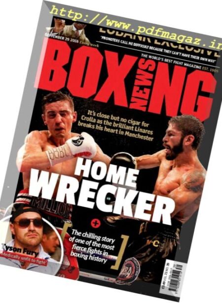 Boxing News – 29 September 2016 Cover