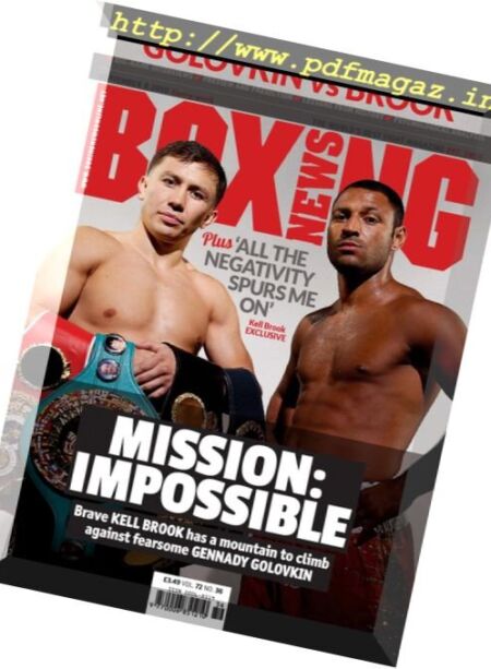 Boxing News – 8 September 2016 Cover