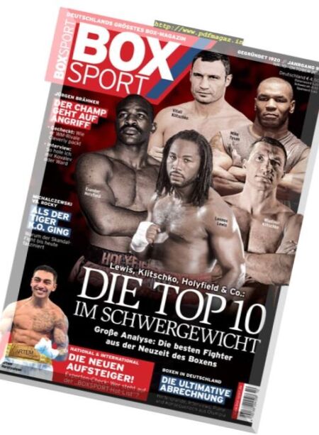 BoxSport – Oktober 2016 Cover