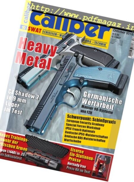 Caliber SWAT – Oktober 2016 Cover