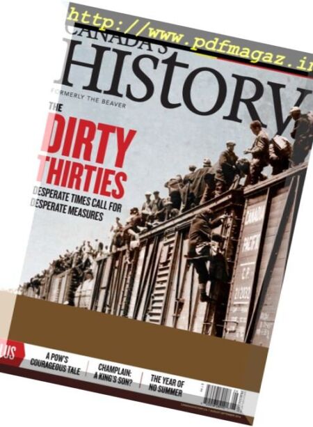 Canada’s History – August-September 2016 Cover