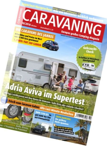 Caravaning – Oktober 2016 Cover