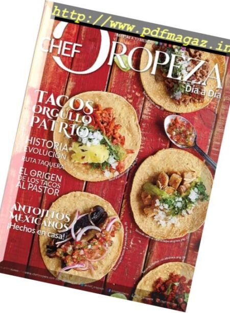 Chef Oropeza – Septiembre 2016 Cover