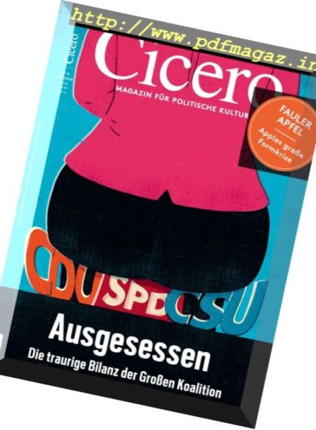 Cicero – Oktober 2016 Cover
