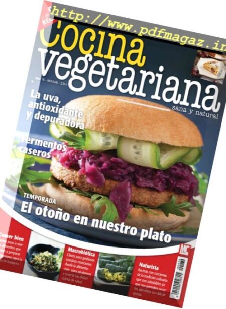Cocina Vegetariana – Octubre 2016 Cover