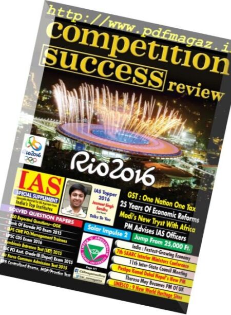 Competition Success Review – September 2016 Cover