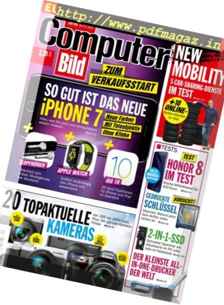 Computer Bild Germany – 17 September 2016 Cover