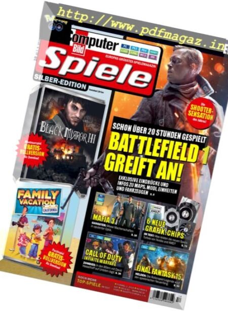 Computer Bild Spiele – Oktober 2016 Cover