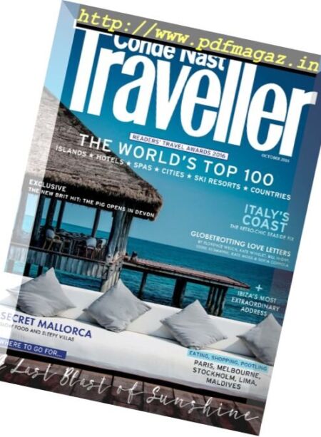 Conde Nast Traveller UK – October 2016 Cover