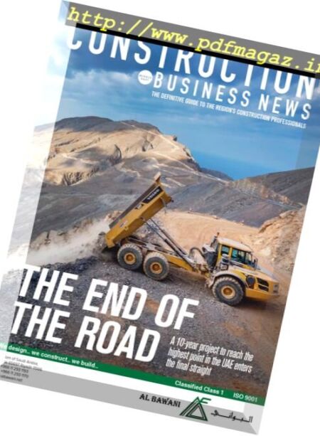 Construction Business News Middle East – September 2016 Cover