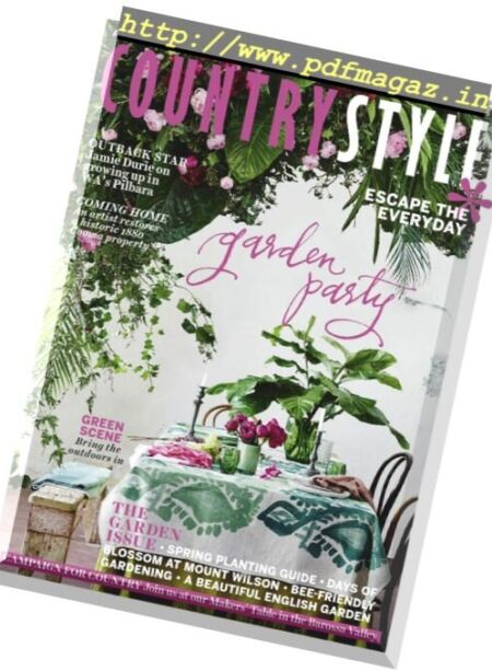 Country Style – October 2016 Cover