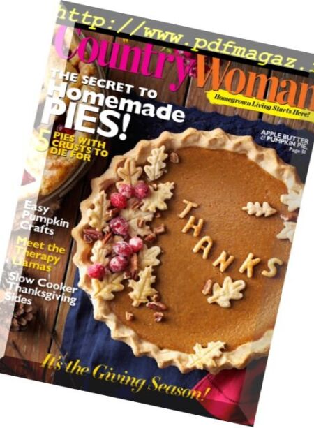 Country Woman – October-November 2016 Cover